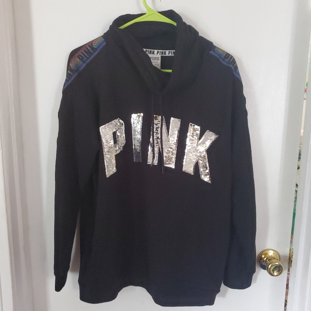 VS PINK cowl neck hoodie